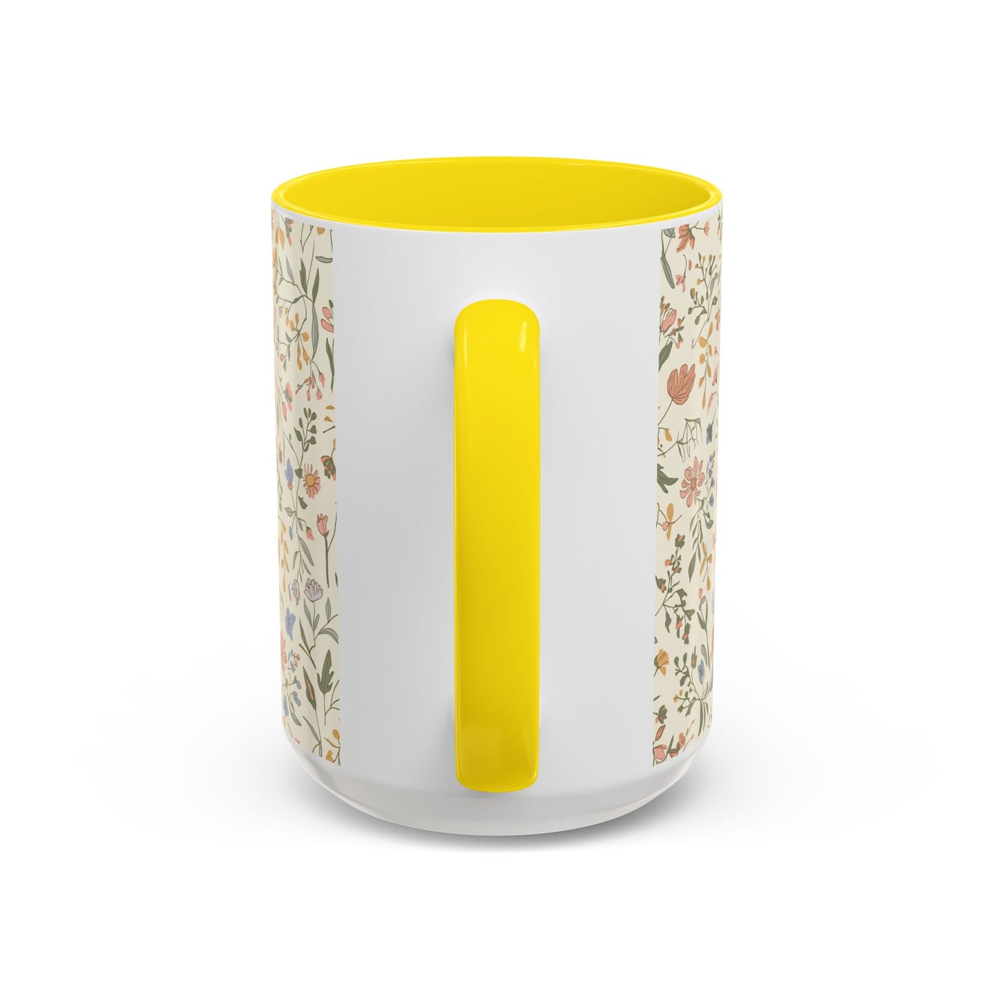 Floral Vintage Accent Coffee Mug  11/15oz