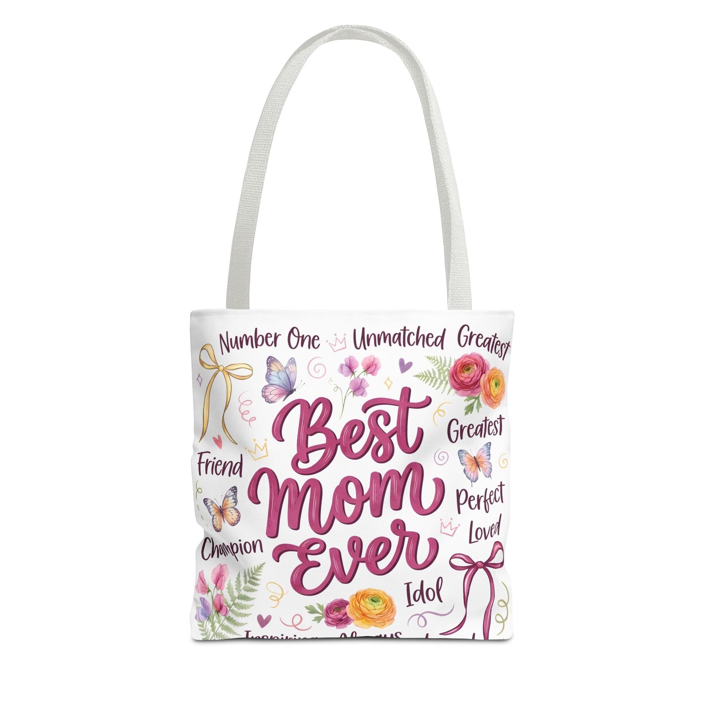 Best Mom Ever Tote Bag — Floral Mother's Day Gift Tote