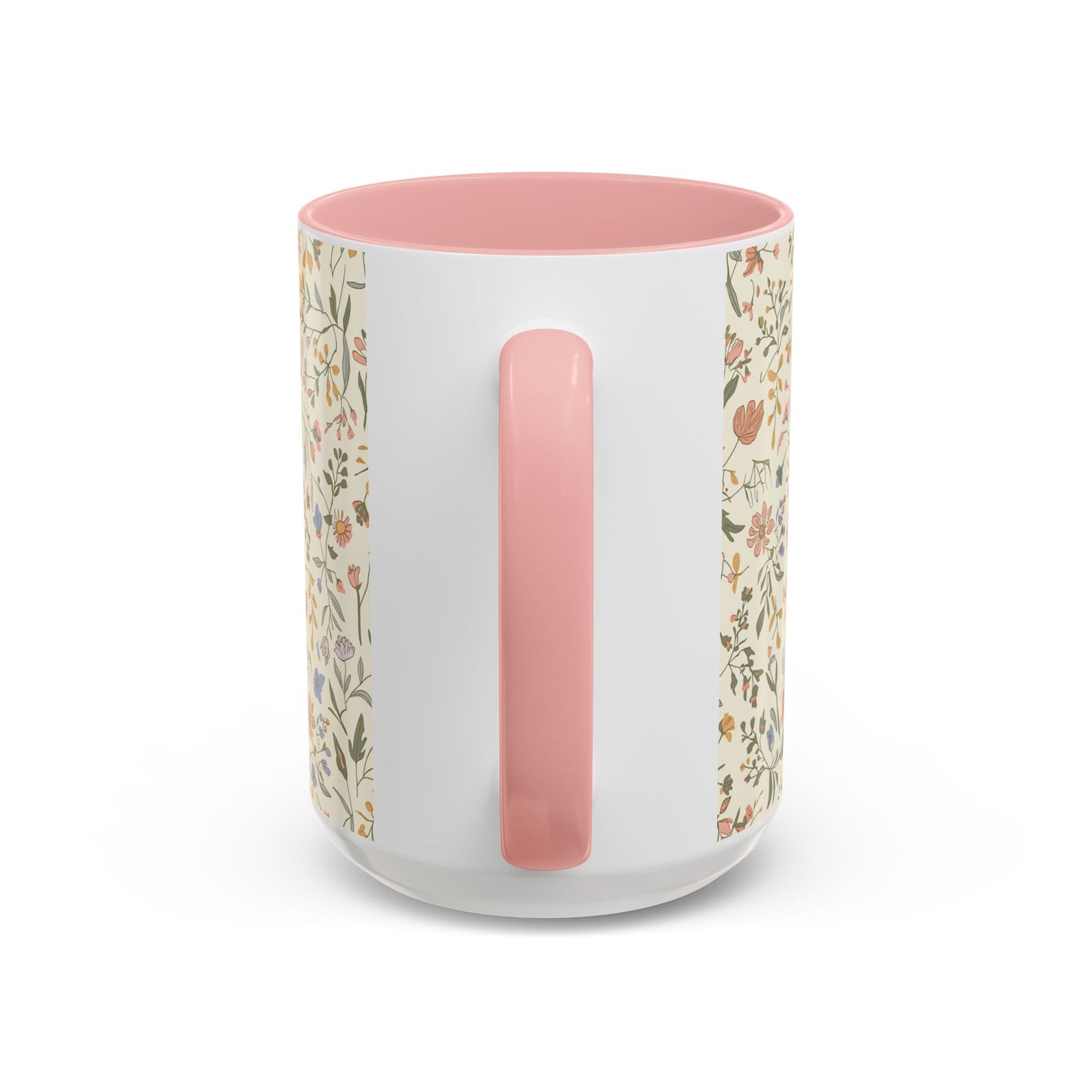 Floral Vintage Accent Coffee Mug  11/15oz