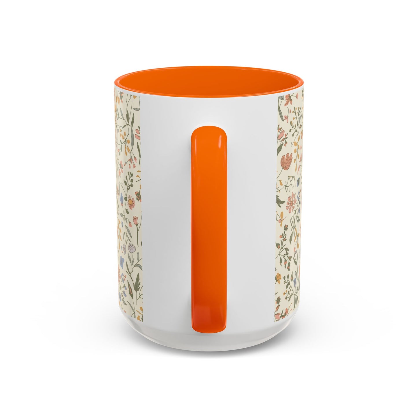 Floral Vintage Accent Coffee Mug  11/15oz