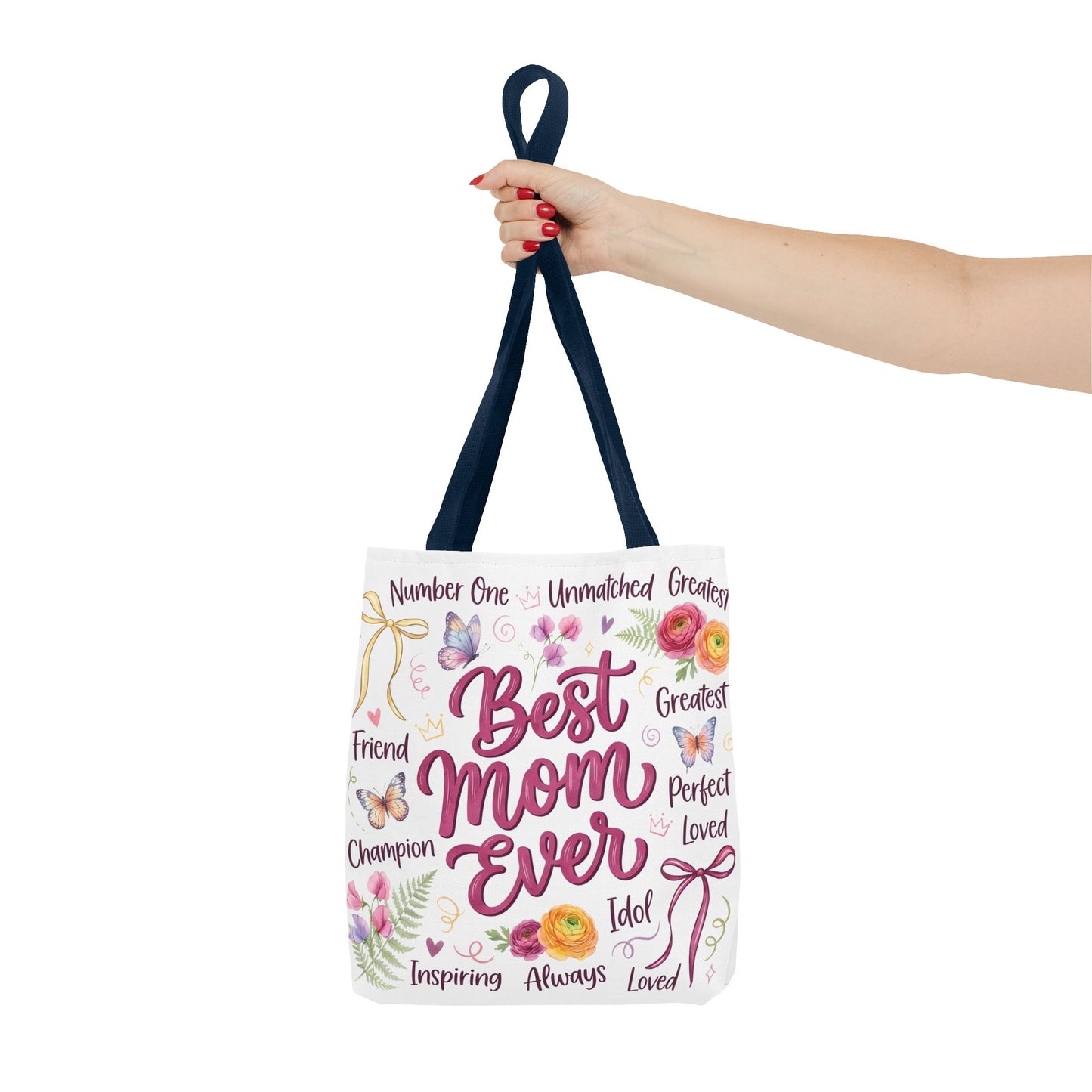 Best Mom Ever Tote Bag — Floral Mother's Day Gift Tote