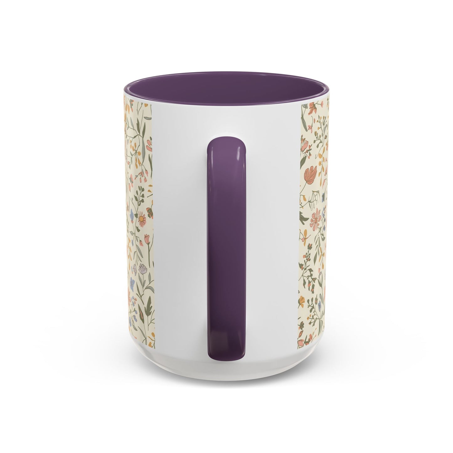 Floral Vintage Accent Coffee Mug  11/15oz